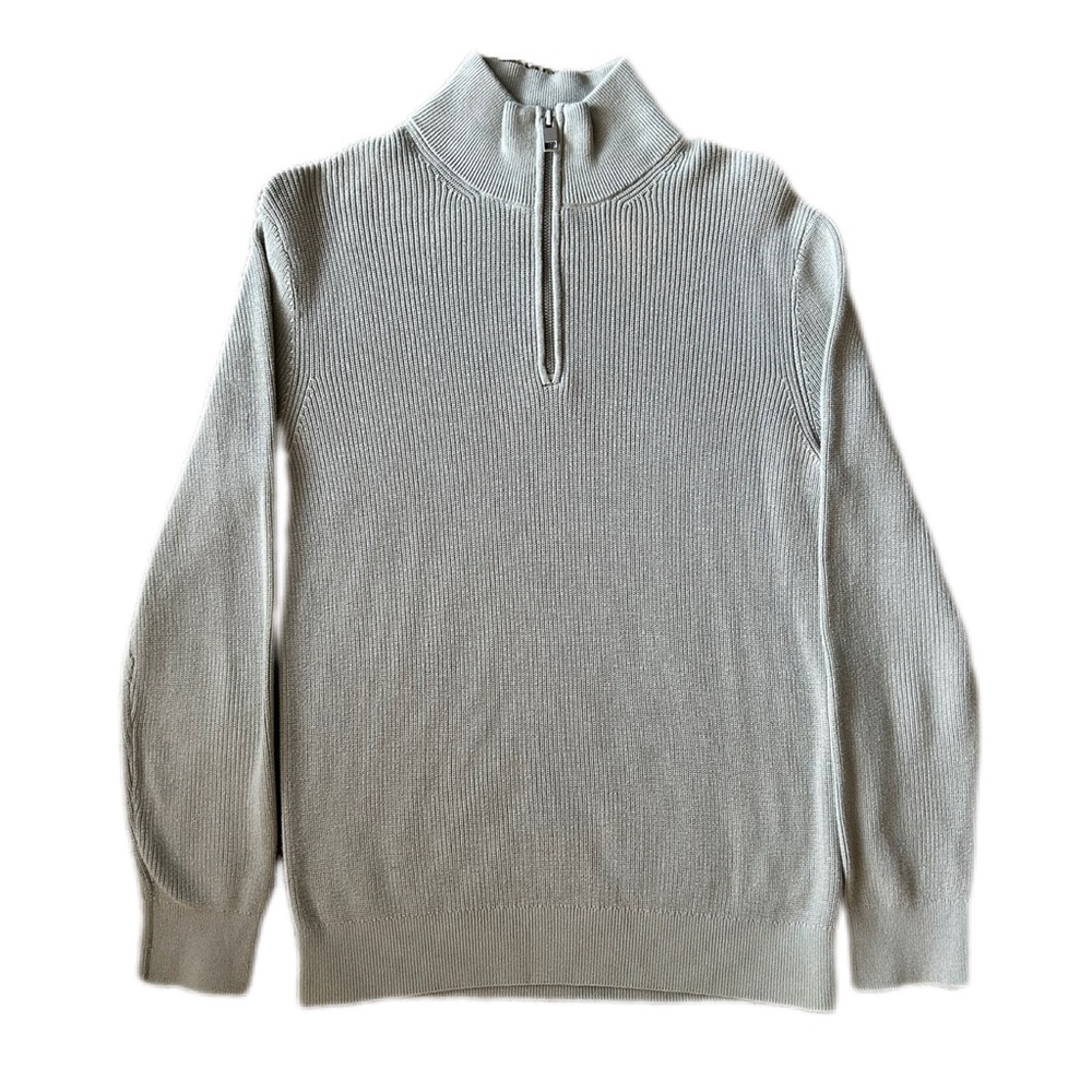 H&M Sweater Halfzip Slim Fit Mint Green
